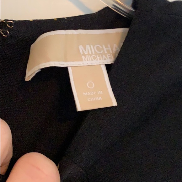 Michael Kors gold chain/zipper dress size 0 - Picture 2 of 4